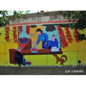 美麗鄉(xiāng)村建設(shè)墻體彩繪 美麗鄉(xiāng)村墻繪有什么魅力，突破傳統(tǒng)去打造一個網(wǎng)紅打卡地